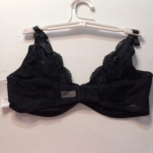 Auden bra black lace Demi unlined underwire 36D